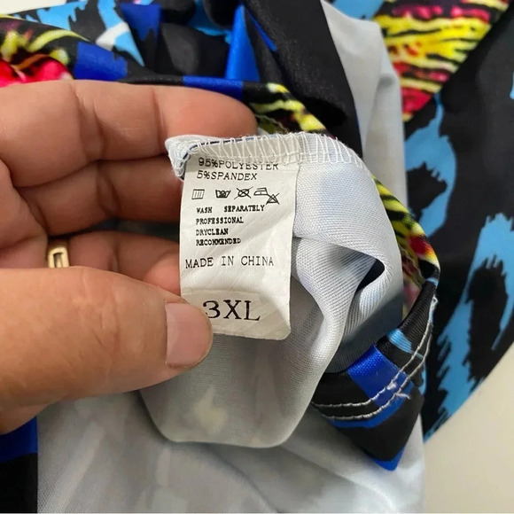 Rebdolls Women's Bodycon Longsleeve Dress 3XL Blue - Picture 7 of 9